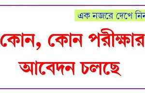 আবেদন চলছে সরাসরি অনলাইনে: ৮ সেপ্টেম্বর ২০১৮ govt job updates